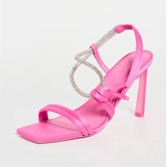 Jonathan Simkhai Shoes - Jonathan Simkhai Revolve Cassie Crystal Strappy Sandal in Pink, New, Size EU 41